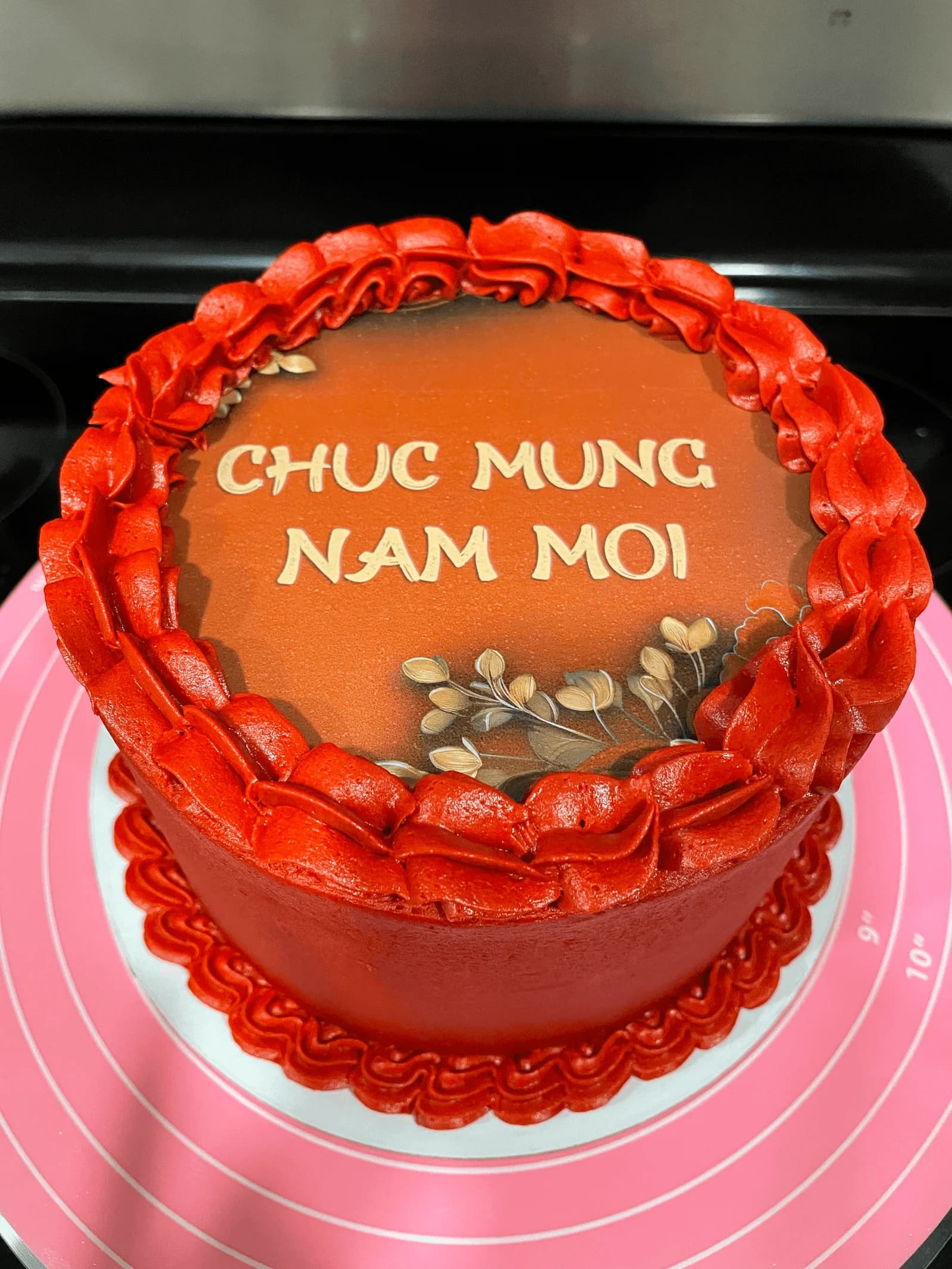 Vietnamese New Year Chuc Mung Nam Moi celebration cake