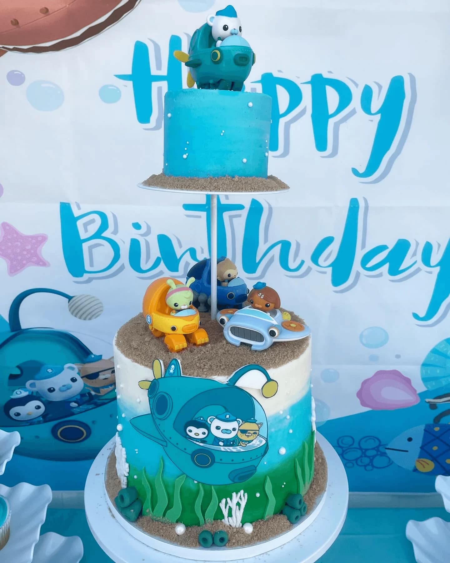 Octonauts underwater adventure birthday cake